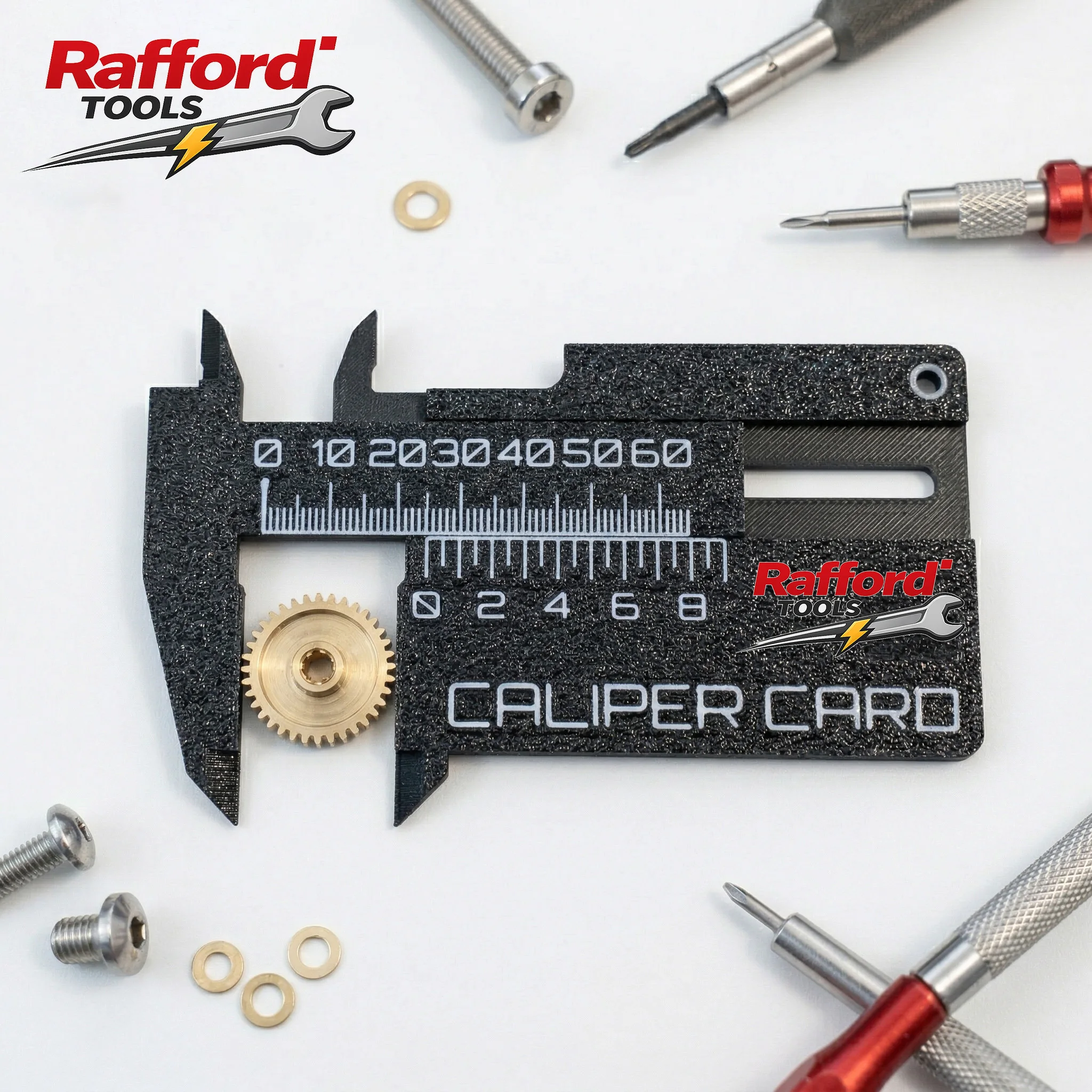 Portable 0-80mm Vernier Caliper Card Black Plastic Pocket Measuring Tool for External Internal Depth DIY Woodworking