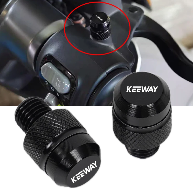 Tornillo de tapón con orificio para espejo de motocicleta, para Keeway Hurricane 50 Vieste 300 Zahara Cityblade k-light superligero RKR RKV RKF 125 RKS