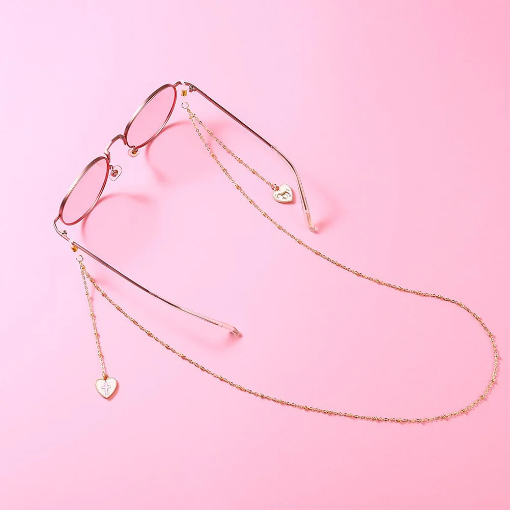 

1Pcs Cross Eyeglasses Chain Strong No-Rust Eyewear Retainer Strap Fashionable Glasses Cord for Outdoor Indoor Use