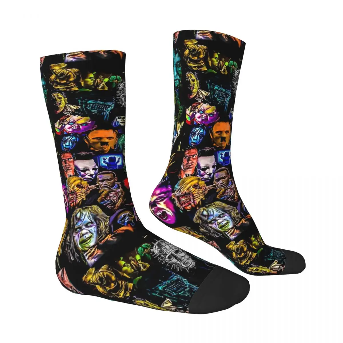 Horror Movie Character Men Women Socks Cycling Novelty Spring Summer Autumn Winter Stockings Gift