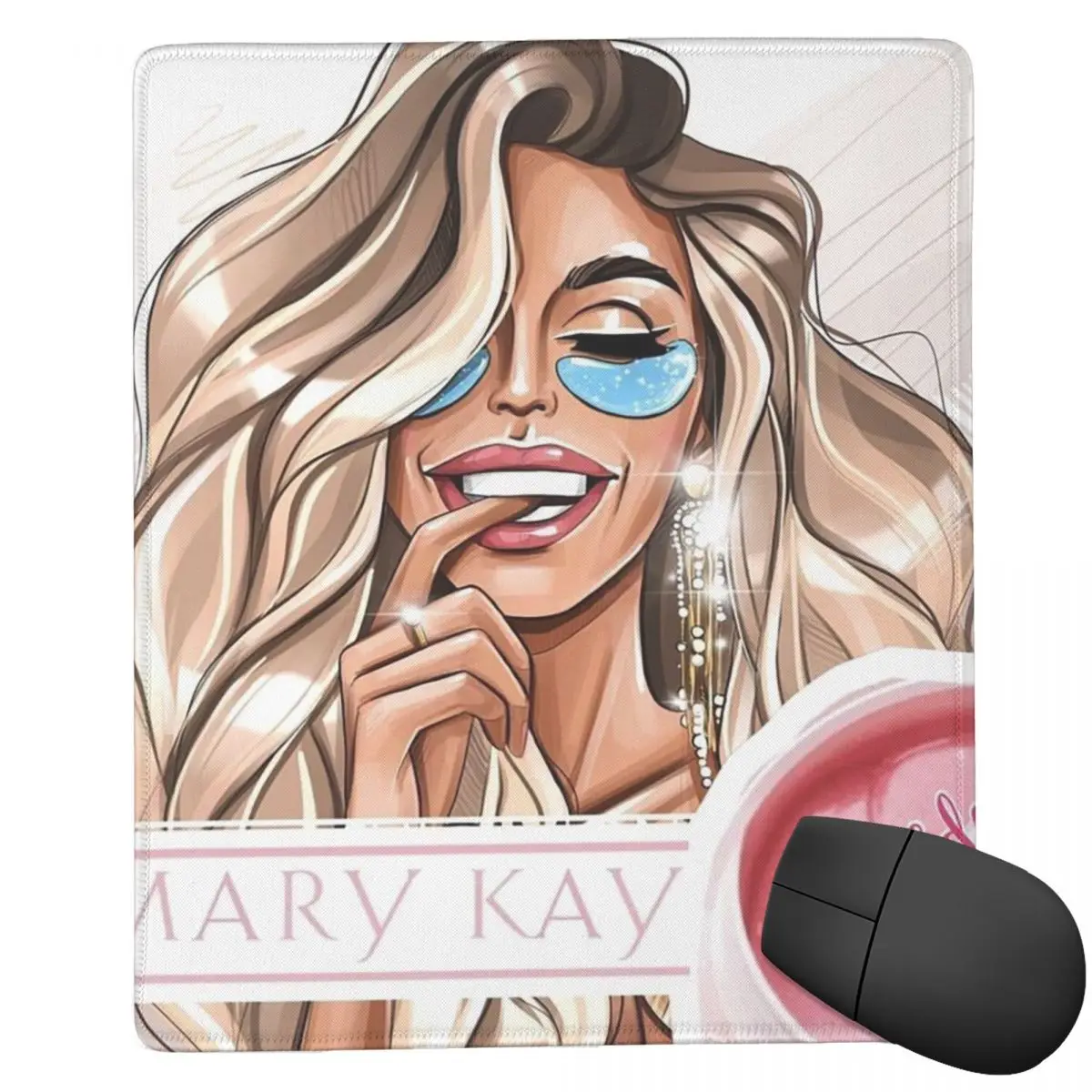 Mary Kay Cosmetics 7x9 in 22x18 cm Mouse Pad para computador, teclado, mouse, gamer, pc, laptop, acessórios de escritório, tapetes de mesa