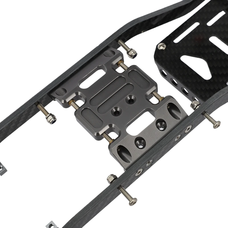 SCX10 Frameligger Koolstofvezel Chassis Frame Rails Voor 1/10 Axiale SCX10 RC Crawler Truck Off-Road Auto