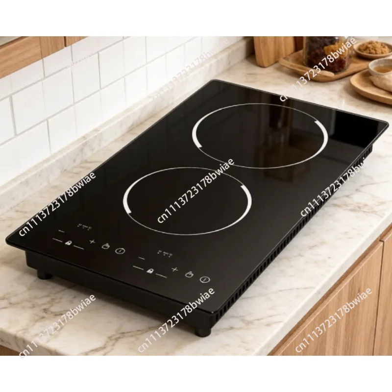 Intelligent Embedded Double-head Infrared Ceramic Stove Household Light Wave Electric Stove Multi-function For Cooking Barbecue