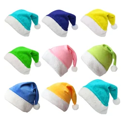 Christmas Hat for Holiday Event Santa Clause Costume Party Hat for Adult Children Bobble Hat Party Props Festival Decors