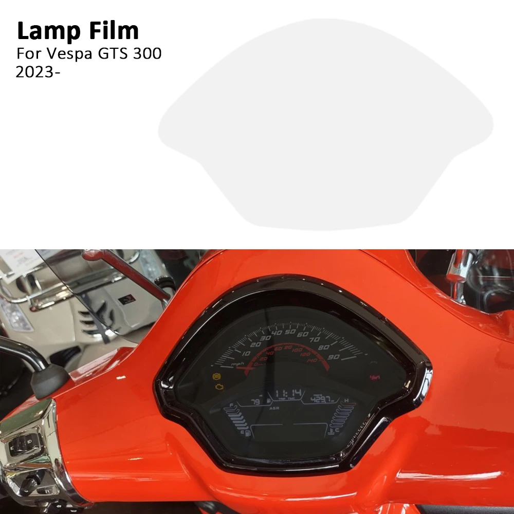 For VESPA GTS300 gts300 GTS 300 2023 2024 New Motorcycle Meter Headlight Taillight Fog Lamp Turn Signal TPU Protection Film