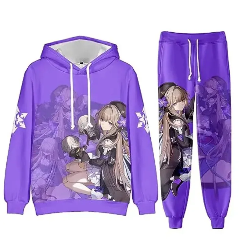 2025 ستار تراك ثلاثية الأبعاد مطبوعة هوديي فستان أطفال مع سروال داخلي للرجال والنساء ملابس رياضية مجموعة ملابس رياضية للرجال #4