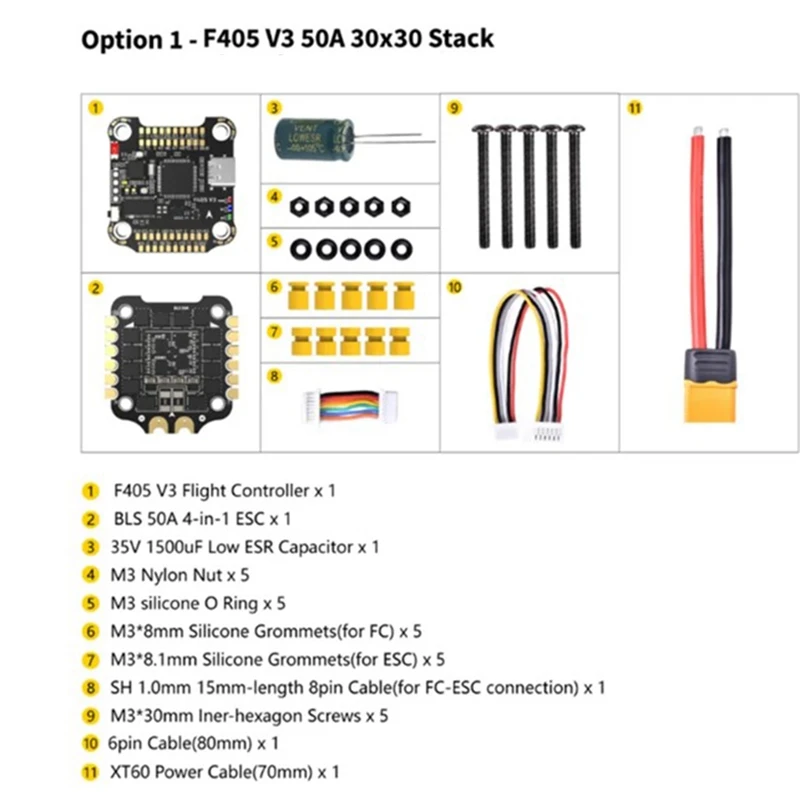 Для SB-F4V3-50-STACK Feta Поддержка 8-контактного двигателя емкостью 1000 мкФ Высокочастотный конденсаторный модуль с низким сопротивлением-A07G