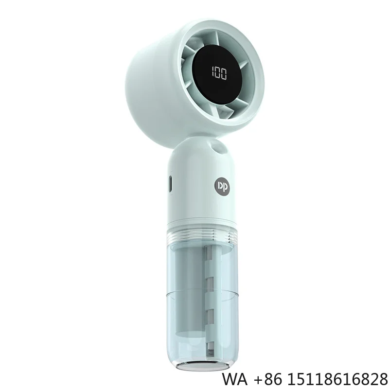 Portable Mini Mist Fan Handheld High-Speed Turbo Cooling Humidifier 3000mAh Rechargeable Battery Type-C Charging Port