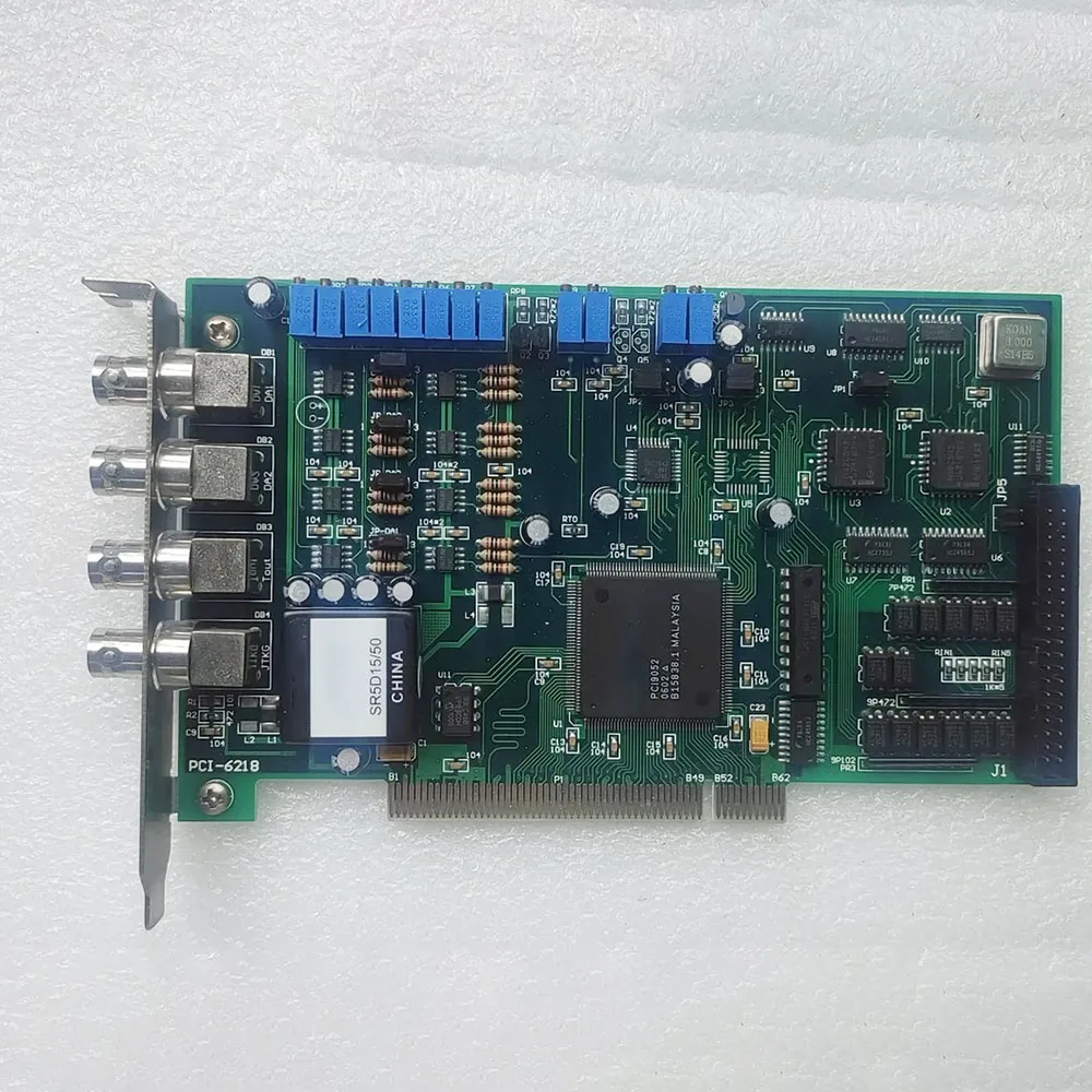 PCI-6218 Laser Marking Machine Control Card DA Output Resolution 16-bit SR5D15/50