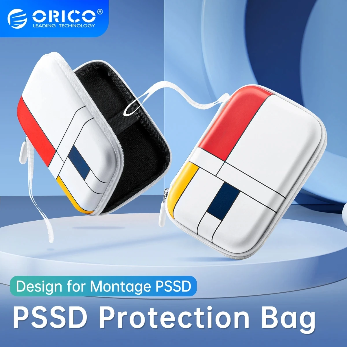 ORICO External SSD Storage Bag Shockproof Protect Box for Montage PSSD 2.5 Inch Protection Bag U Disk Storage Hdd Box