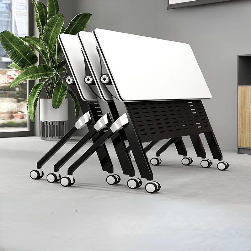 

Conference Table and Chair Combination Education Training Institution Table Long Desk Splicing Table Double Training Table