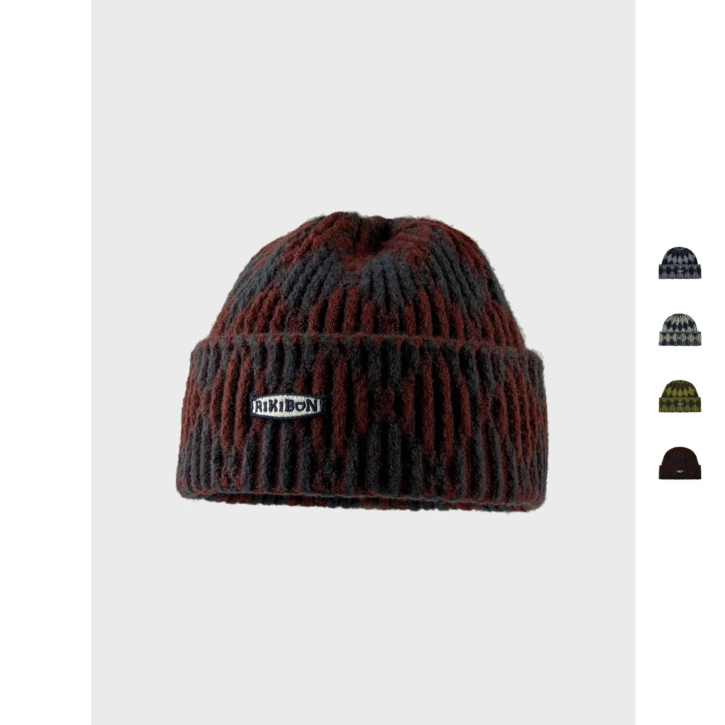 الرجعية اللون حجب عمودي مخطط نشمر محبوك قبعات للرجال والنساء قصيرة الدافئة والباردة واقية البلوز قبعات صوفية