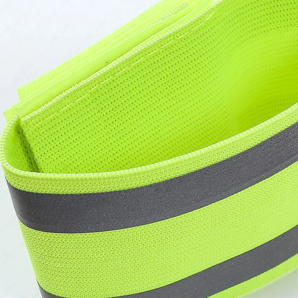 

2 Pcs Reflective Armband Fluorencent Bracelets for Night Wrist Wristbands Safety