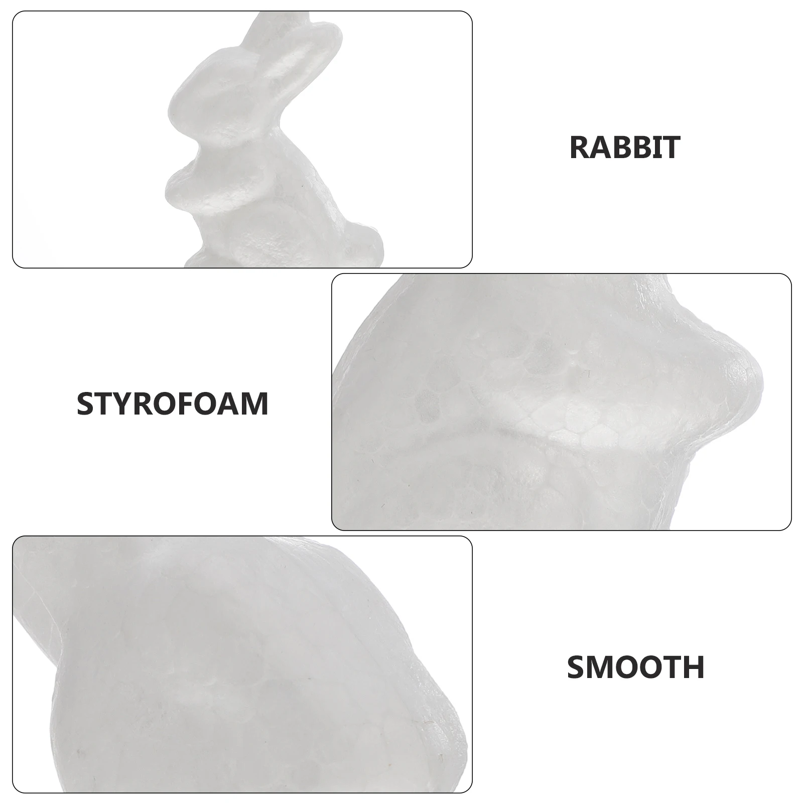

12pcs .3x4.9x2.8cm DIY Easter Rabbit Craft Accessories Home Easter Decoration Table naments