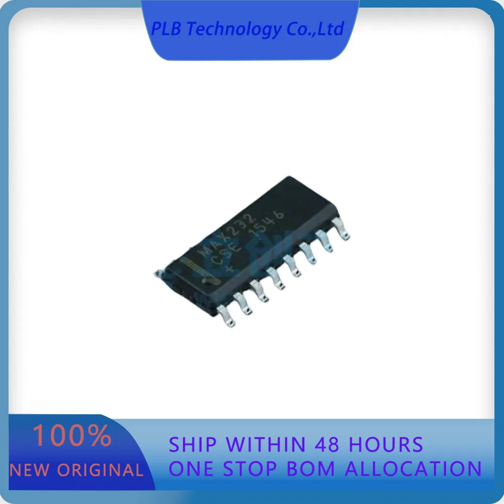 

5PCS MAX232CSE+T MAX232 116Kbps Transceiver SOIC-16 RS232 ICs Original Stock