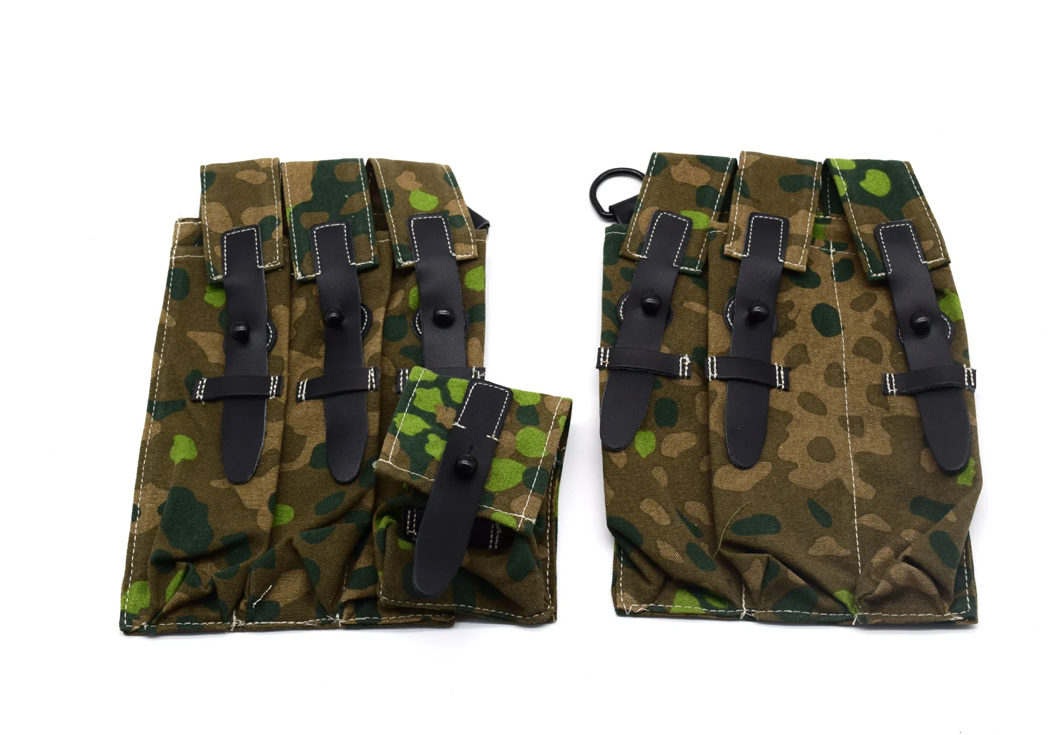 

Mlitary Reenactments Replica WWII German MP38 MP40 Ammo Ammunition Magazine Pouch DOT 44 Camo Color