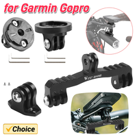 Camera Headlight Adapter Aluminum Alloy Bicycle Camera Light Mount Stable Bike Computer Holder Adapter for Garmin Edge Interface