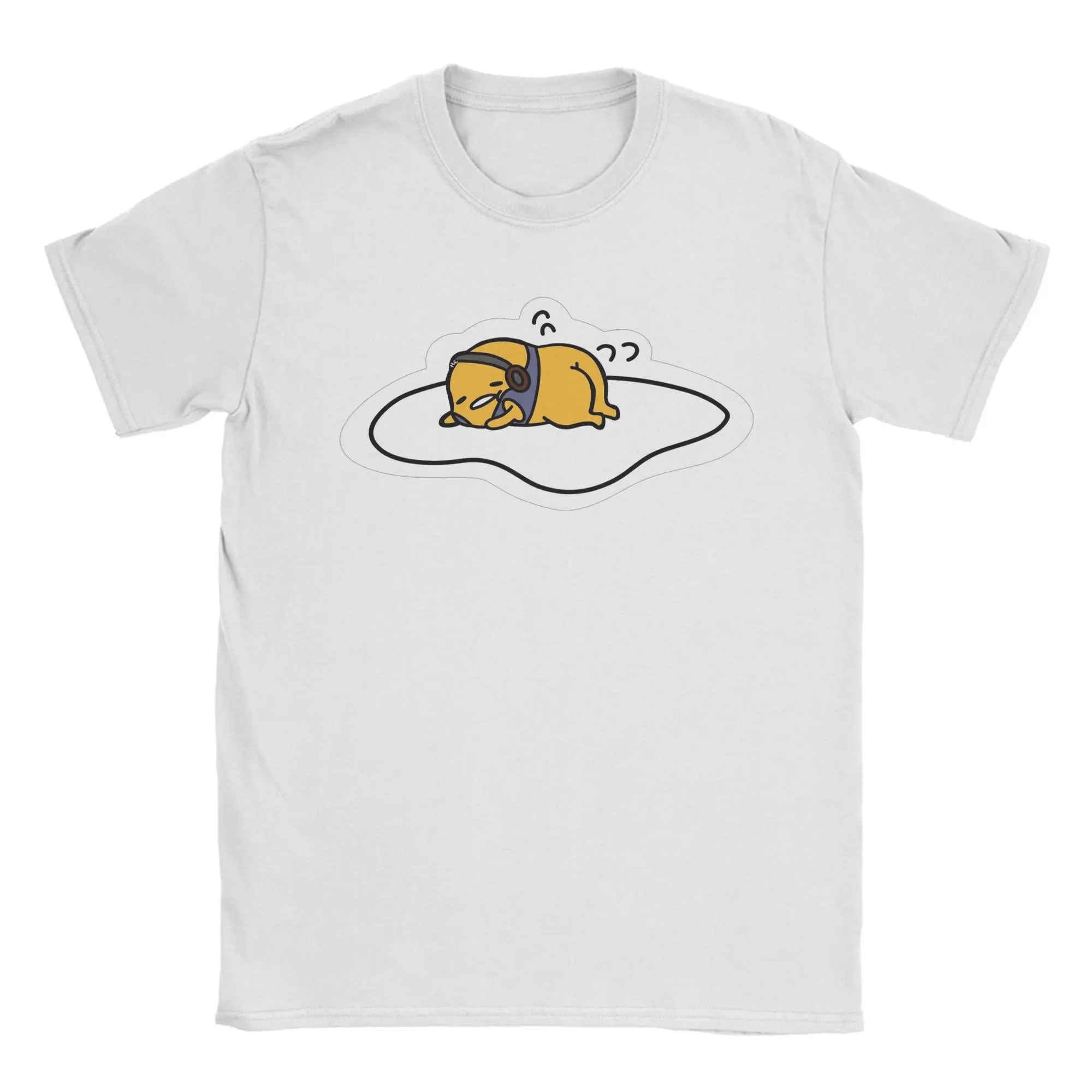 

Gudetama Gude Pesto Jr T-Shirts for Men Novelty Cotton Tee Shirt Crewneck Short Sleeve T Shirts Plus Size Tops