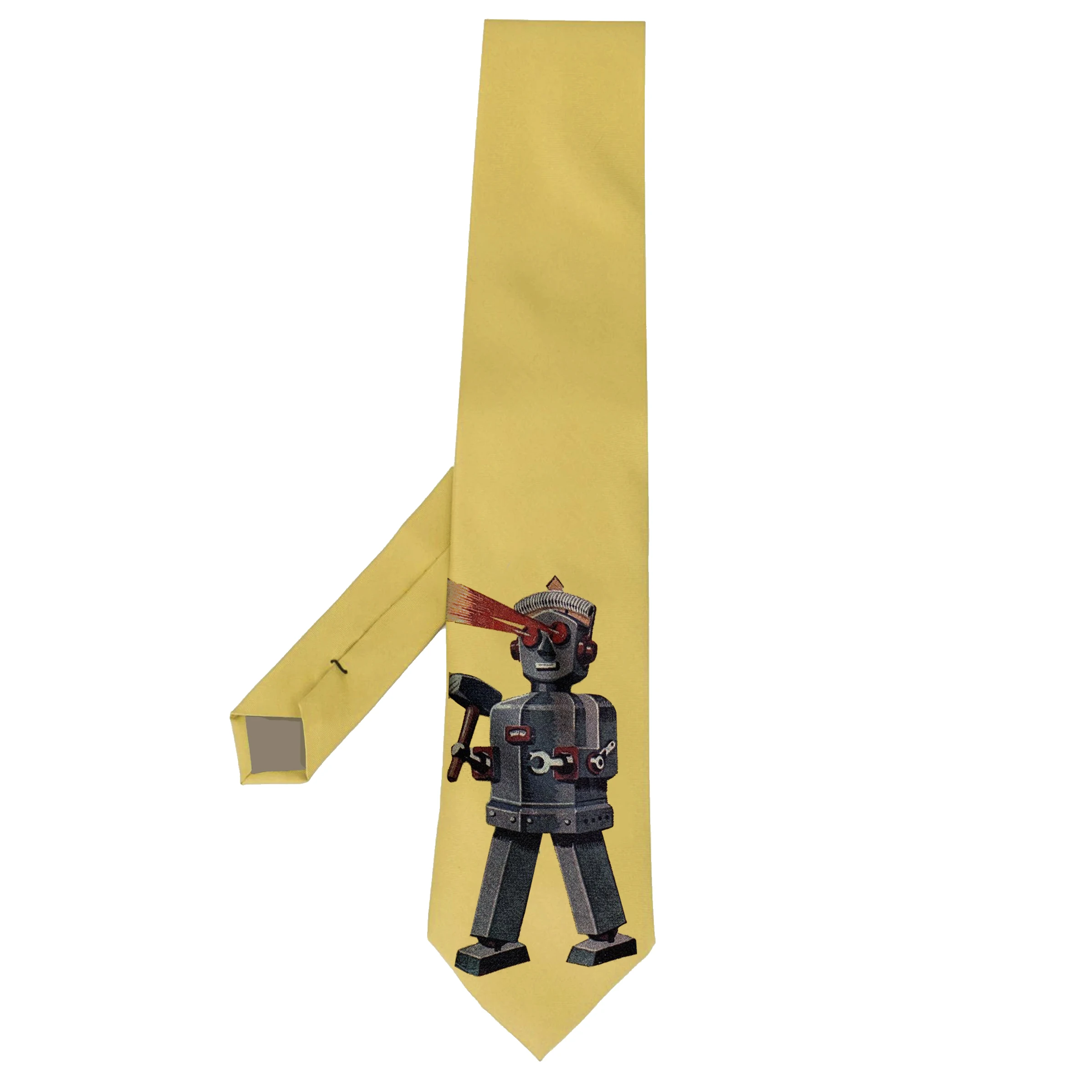 YOJI OOAK Robot Laser Eyes Tie Originaldesign für Männer und Frauen