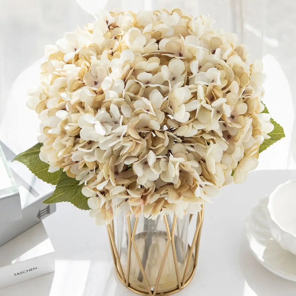 Künstliche Hortensien aus Seide für Zuhause, Vase, Tisch, Accessoires, Festival, Hochzeit, Kranz, DIY-Geschenke, Brautstrauß, Deko – Detail 1