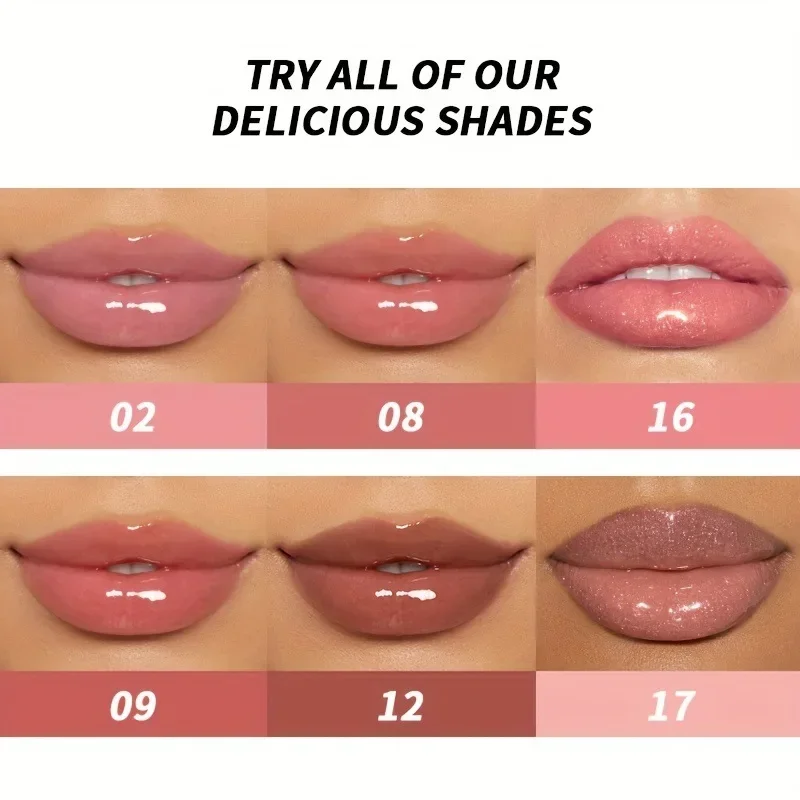 Moisturizing Lipstick Shine Glitter Lip Gloss Mirror Pearl Lip Gloss Waterproof Long Lasting Lipstick Women Makeup Cosmetic