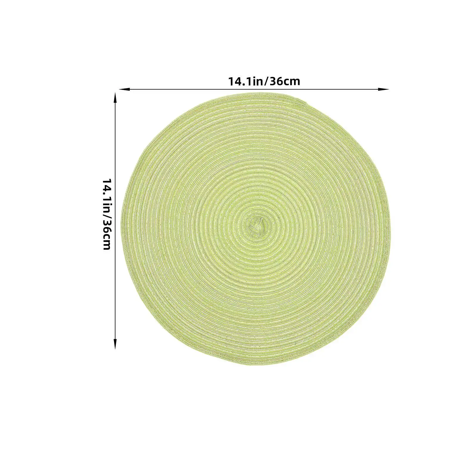 مريمية الأخضر جولة العزل الحراري تحديد الموقع عدم الانزلاق طاولة طعام حصيرة طبق ساخن الركيزة طبق المطبخ حصيرة عكسها