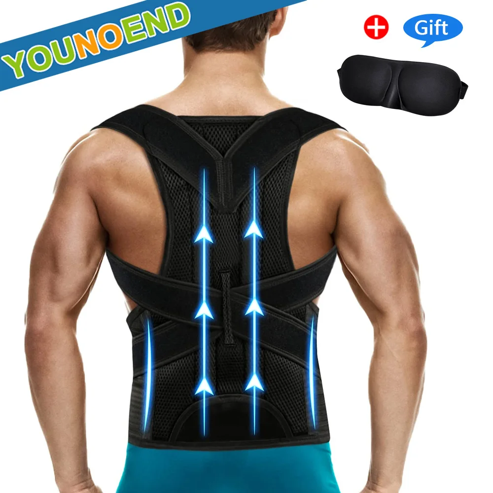 Adjustable Full Back Posture Corrector Lumbar Support Straightener Men Women Humpback Correction Neck Shoulder Back Pain Relief