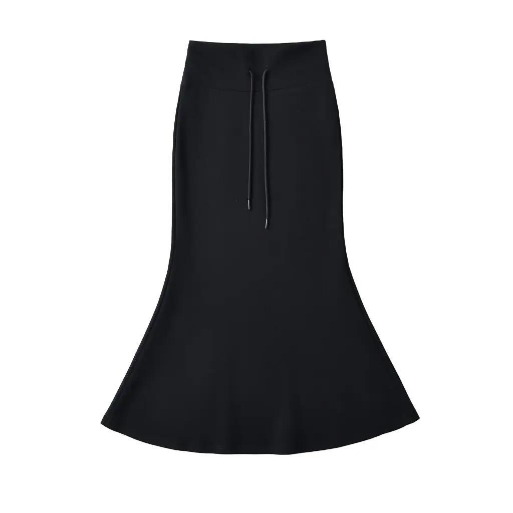 

American Hot Girl High Waist Fishtail Dress Women's Retro Drawstring Slimming Skirt Wide Waist Temperament Spring Summer