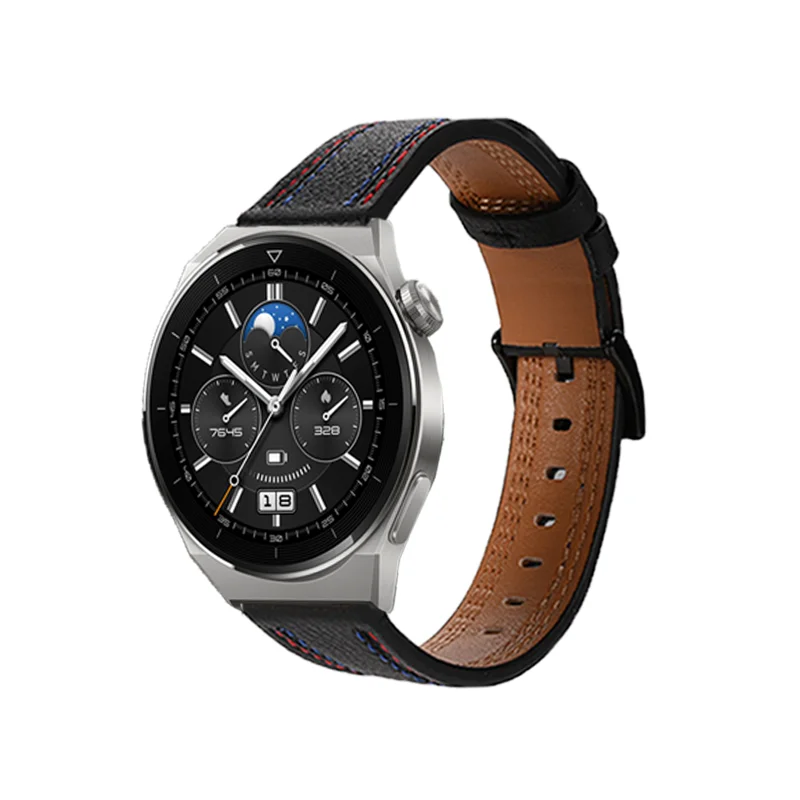 Leather Strap For HUAWEI WATCH GT 3 Pro 43mm 46mm Watchband Bracelet For Huawei Watch GT3 Pro Wristband Replacement Correa Belt