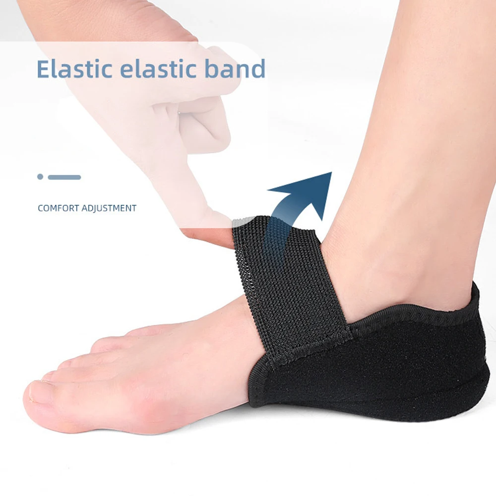 Semelle intérieure d’augmentation de hauteur en silicone pour hommes femmes talon coupe coussinets de chaussures pour la fasciite plantaire éperons de soutien talon élévateur inserts chaussettes