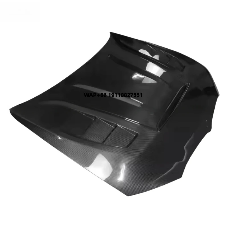 

New Latest BFA Style Durable Black Carbon Fiber Engine Hood with Clips for 3 Series G20 Lightweight Bolt-On Body Kit
