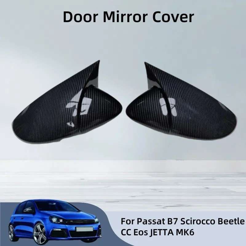 

Cars Accessories Car Rearview Replace Housing Car Exterior For Passat B7 Scirocco Beetle CC Eos JETTA MK6 Horn Door Mirror Cover