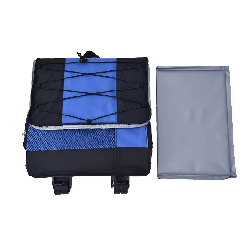 Large Capacity Outdoor Vehicle Picnic Bag Travel Cooler Bag Pull Rod Insulation Package Thermal Cooler Lunch Bag