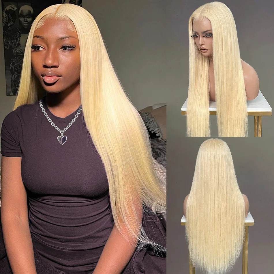 

Блондинка 613 Hd Парик Фронта Шнурка Прямой Человеческий 13X6 Парики Фронта Шнурка 13X4 Парики Человеческих Волос 100 Бразильские Волосы Для Чернокожих Женщин