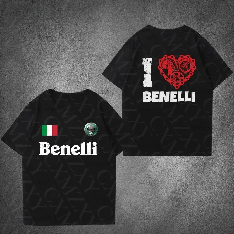 

Fashion Brand Latest Trend Y2K Will Benelli‘s Motorcycle Enthusiast Short Sleeve T-shirt Men's and Women's Cotton Top Clothes