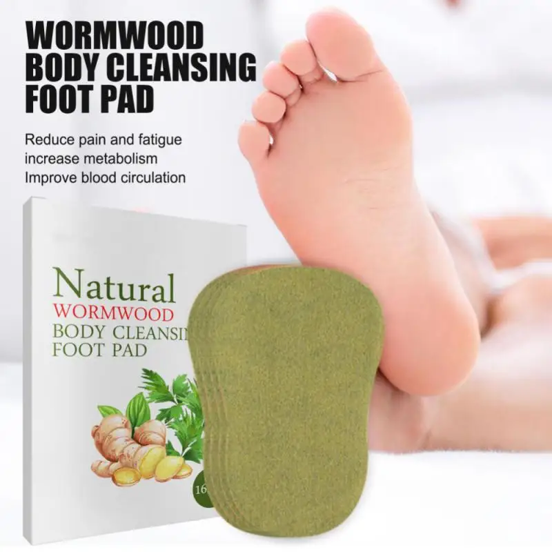 12/16PCS Natural Herbal Foot Pads with Wormwood Extracts for Deep Cleansing of Feet for Foot Care and Relaxation