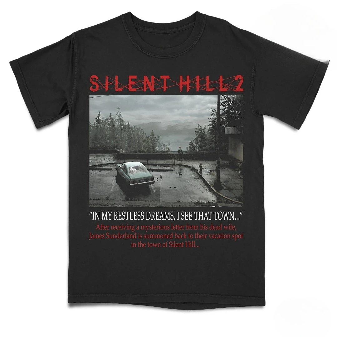Men Silent Hill 2 T Shirts Cotton Clothing Casual Short Sleeve Round Neck Tee Shirt Adult T-Shirts Oversized Tee High Street Top