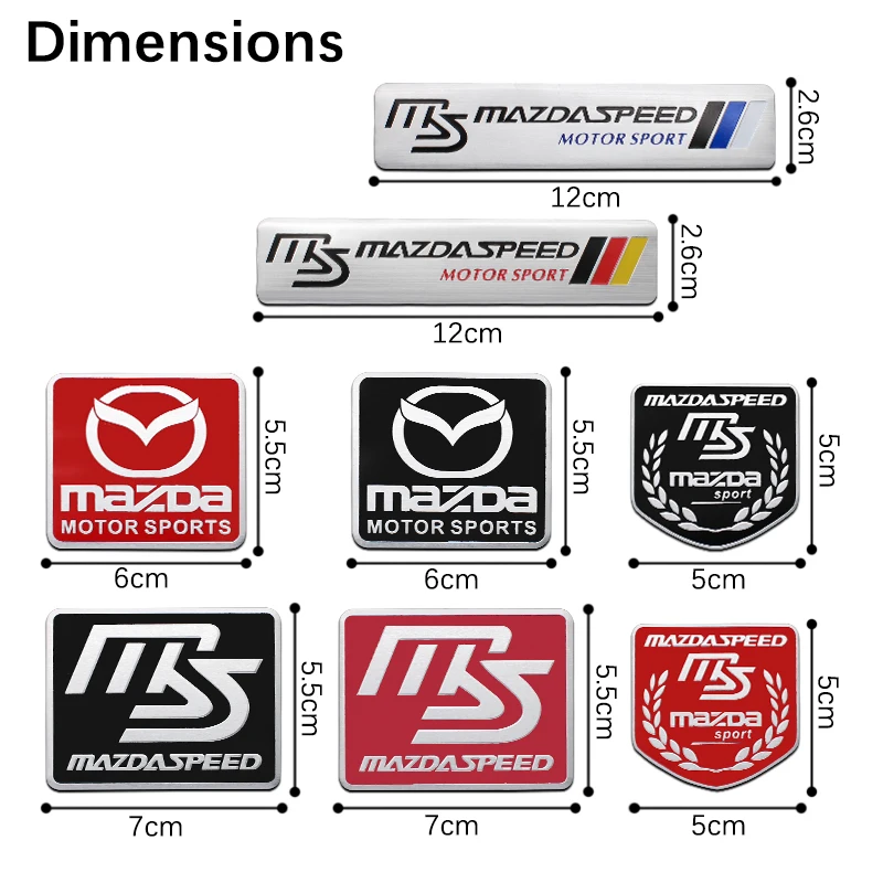 ثلاثية الأبعاد سبائك الألومنيوم سيارة لاصق الشعار شارة شعار مائي لمازدا 3 6 2 CX5 Cx30 CX3 CX9 Atenza Axela Demio MP MS RX8 اكسسوارات