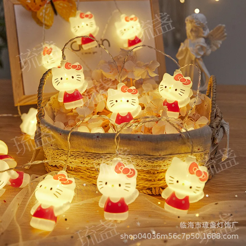 

Kawaii String Lights Colorful Hello Kitty String Lights Flashing Starry Sky Room Bedroom USB Powered LED Lights Girl Gift Toys