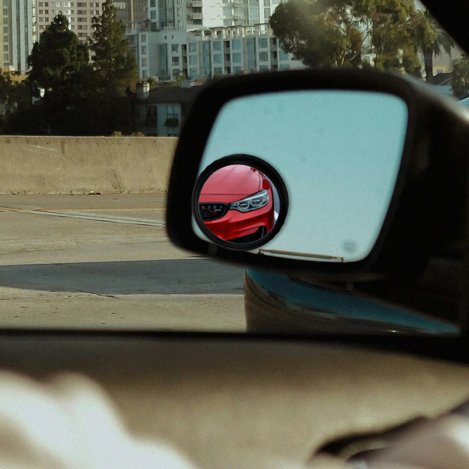 Safety Corner Mirrors Black Mirror for Car Adjustable Wide View Anti Glare Side Rearview Auxiliary Vehicle