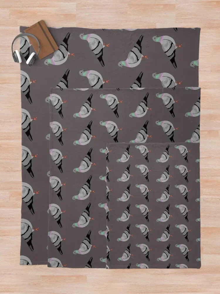 Pigeon walk Throw Blanket Personalized Gift Fluffys Large blankets ands Hairys Blankets