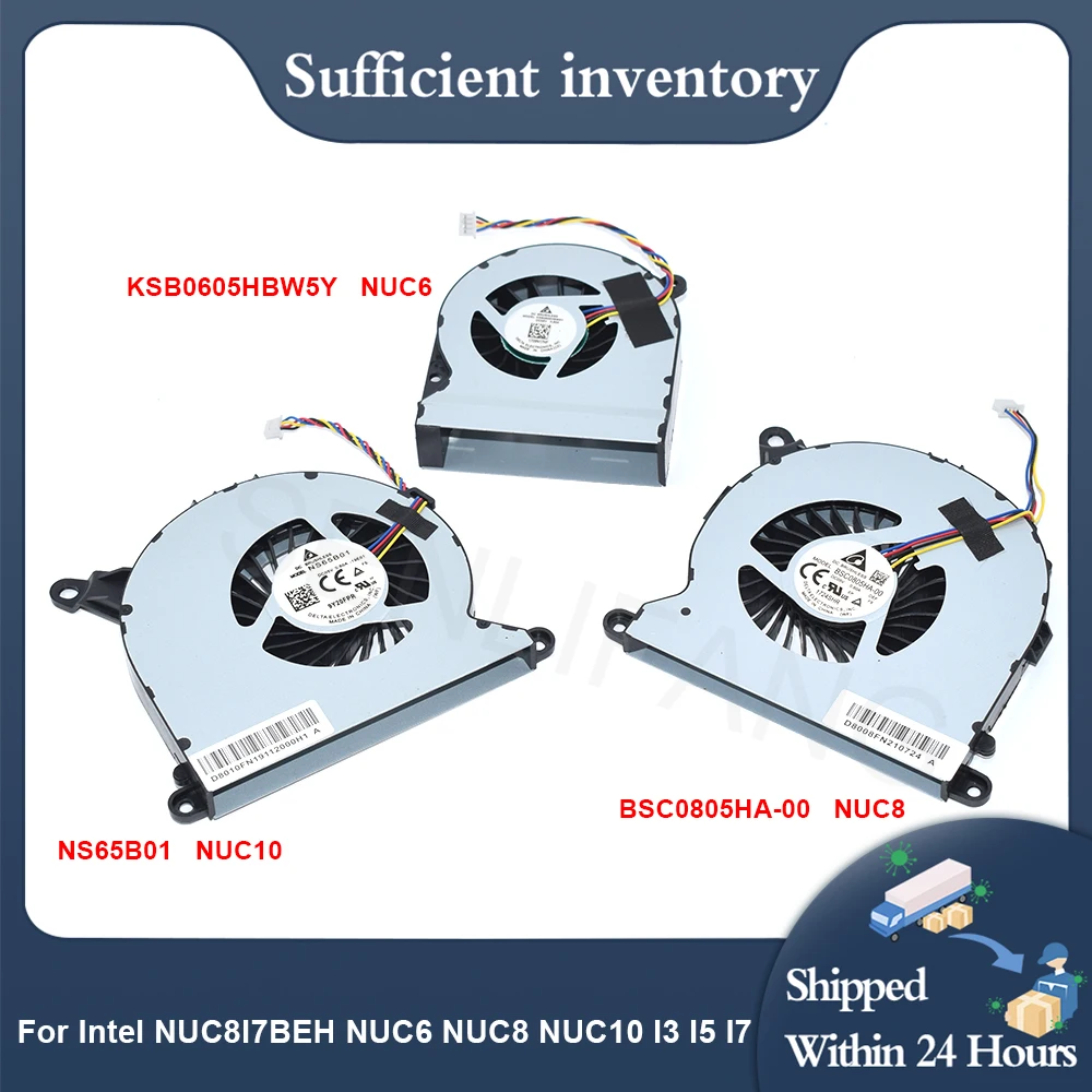 

Новый вентилятор охлаждения процессора для Intel NUC6I7KYK nuc8i7hi NUC6 NUC8 NUC10 I3 I5 I7 DC5V 0.6A KSB0605HB KSB0605HBW5Y BSC0805HA-00 NS65B01