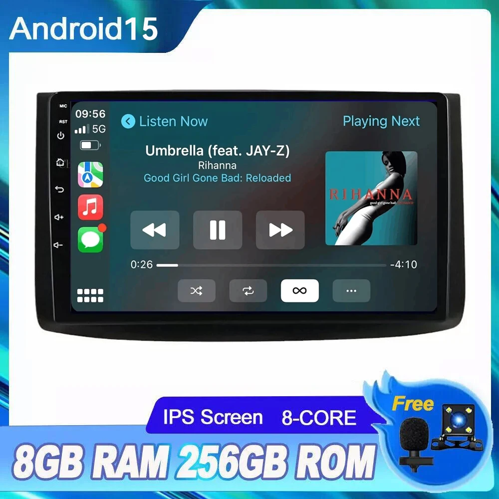 

Android 15 CarPlay Android Auto Радио для Chevrolet AVEO T250 2006 2007 2008-2012 4G + WIFI Автомобильный мультимедийный GPS 2din авторадио