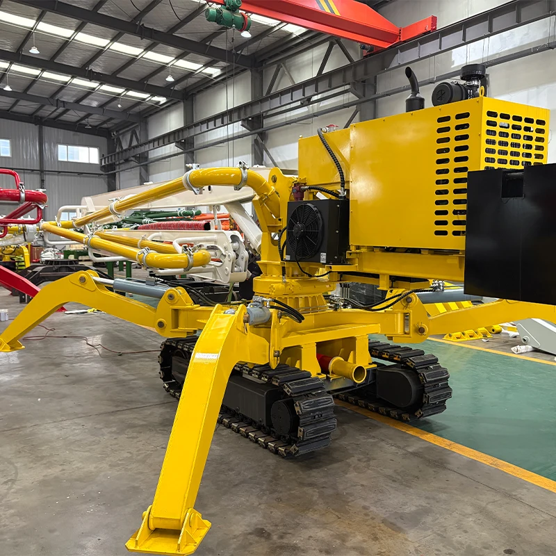 Hydraulic Concrete Placing Boom 12m for Small Sites Manual Remote Control Distribution Equipment Hormigonera