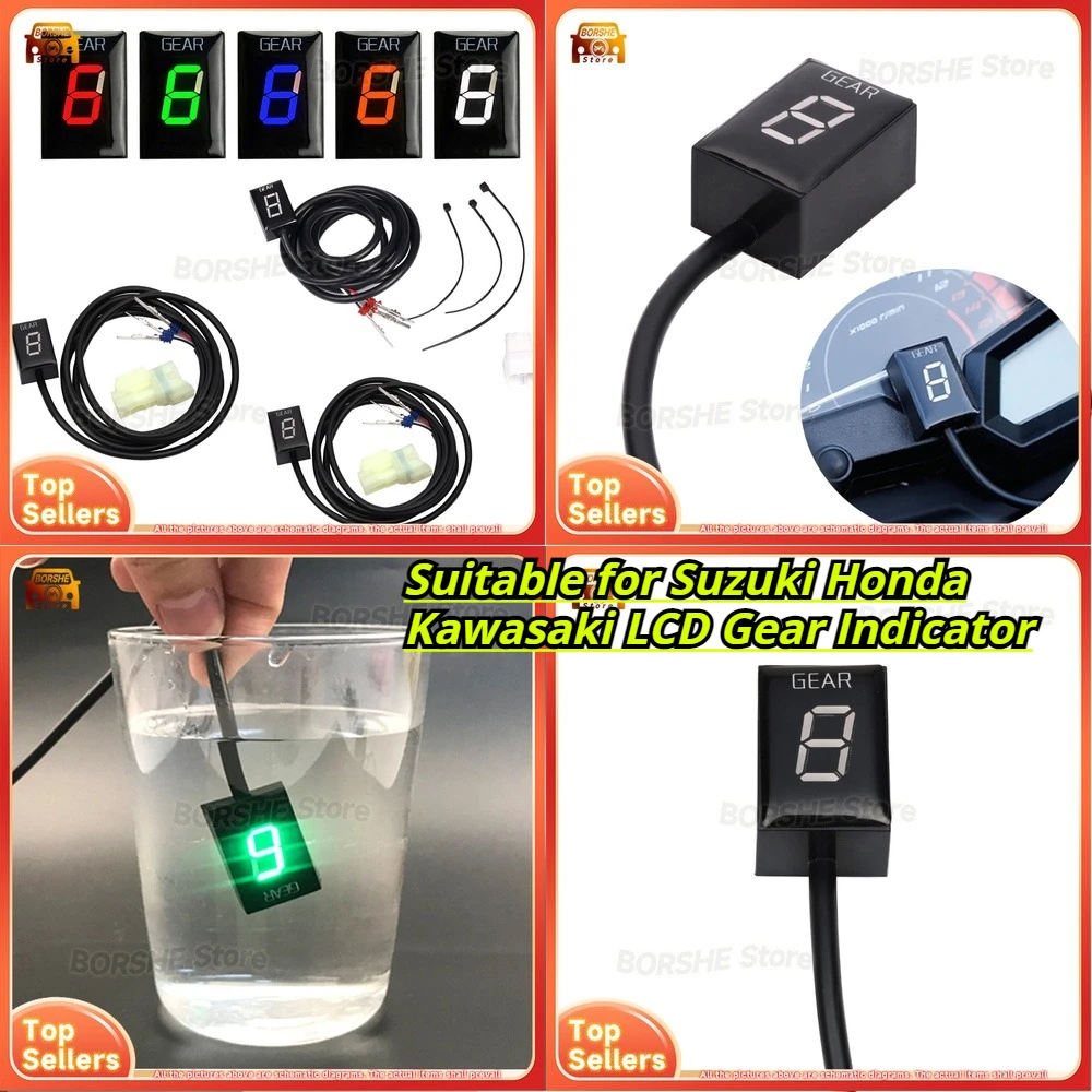 

Suitable for Suzuki Honda Kawasaki LCD Gear Indicator Dashboard Display for Motorcycle and Automotive Use Direct from