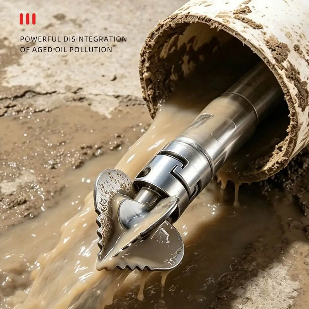 Multifunctional Toilet Pipe Dredger Dual Chain Structure Household Applicable Household Drain Cleaner Stain Cleaning Use