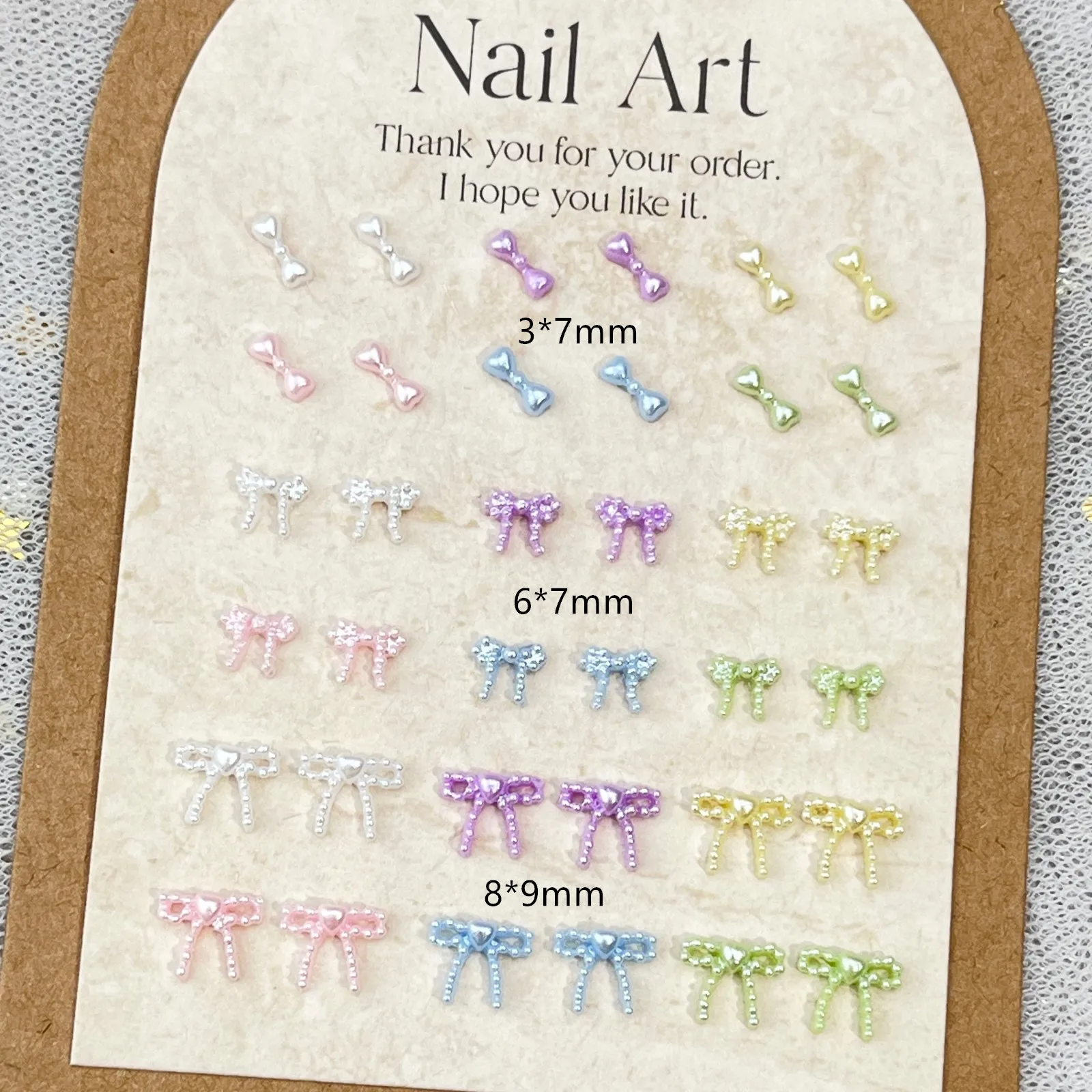 20 Stück Niedliche 5D Harz-Perlen-Schleifen Nagelkunst-Charms Macaron-Imitation Japanische Schleifen Bänder Nageldekoration DIY Nagelzubehör