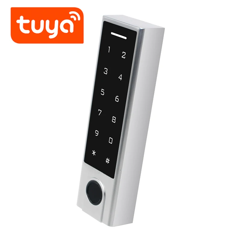 Tuya Smart wifi door lock Waterproof keypad Wi-fi control Fingerprint Access Control Standalone Keypad Fingerprint RFID Card