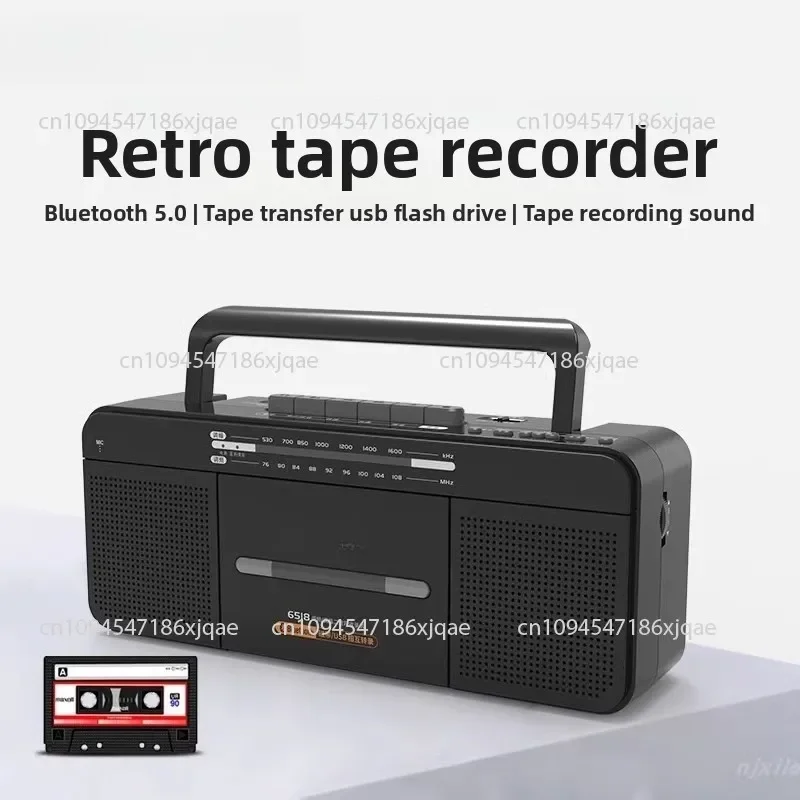6518 Tape Player Bluetooth Player Recorder Old Nostalgic Usb Disc Recording All-in-one Cassette Player