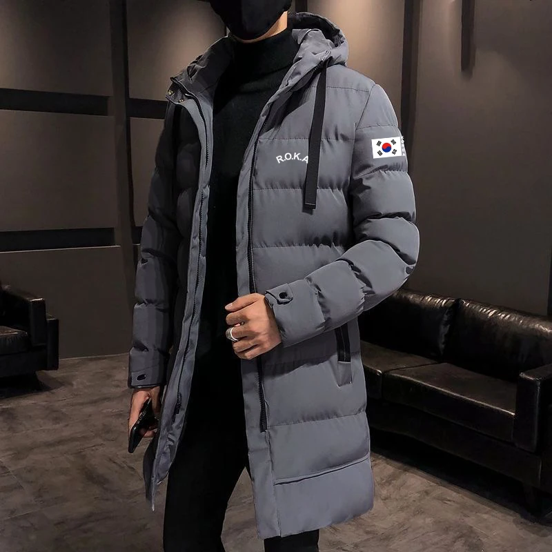 Winter hot selling R O. K.A KOREA outdoor sports and leisure men\'s long sleeved hat cotton long sleeved winter jacket